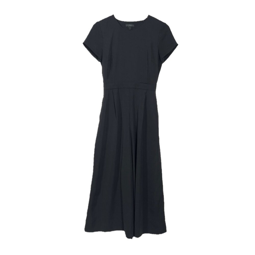J. Crew Short Sleeve Wide Leg Cross Back Jumpsuit Size 2